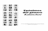 Epónimos del género - arbolesornamentales.es conmemorativos en Kalanchoe.pdf · Cactus (Paris) 21: 69-76 R. Fernandes (1983) Crassulaceae, en E. Launert ... tor y especialista en