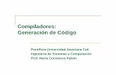 Compiladores: Generación de Código - DECC | PUJC ...cic.puj.edu.co/wiki/lib/exe/fetch.php?media=materias:compi:comp... · Representación en grafos del código intermedio Permite