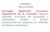 Concepto Algoritmos recursivos Seguimiento de la recursión · Ejemplo: invertir un entero, cantidad de dígitos de un número. • Cuando obtener una solución iterativa sea mucho