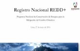 Registro Nacional REDD+ - bosques.gob.pe · teniendo en cuenta la legislación y la soberanía nacionales; Social ... Países están invitados a nominar entidades nacionales o puntos