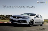 Nuevo Renault SANDERO R.S. 2 · La suspensión específicamente estudiada para el modelo con resortes más rígidos y amortiguadores más firmes. Los absorbedores de impacto en Los