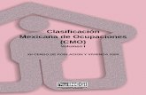 Clasificación Mexicana de Ocupaciones (CMO) Volumen Iusers.pop.umn.edu/~rmccaa/ipumsla/mexico/2000/mx00ocupco1.pdf · de catálogos y manuales de codificación. ... subgrupos y grupos