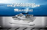 CATÁLOGO DE PRODUCTOS - quendal.comquendal.com/FOLLETO_2012-13.pdf · Con trampa de olores y sólidos. 10”x10”tainless S Steel floor Drain bottom Outlet Ø 4” nom. with Odor