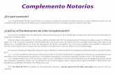 Complemento Notarios - MTY Consultores · Configuración del complemento Notarios públicos en los sistemas CONTPAQi® Para utilizar este complemento en el sistema CONTPAQi® es necesario