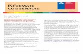 INFÓRMATE CON SENADIS - vitacura.cl · Enviar información a participacion@senadis.cl . infórmate con SENADIS Informe Mundial sobre la Discapacidad El 9 de junio pasado, fue publicado