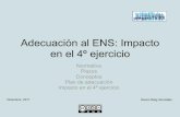 en el 4º ejercicio Adecuación al ENS: Impacto - preparatic.org al ENS. Impacto en... · Adecuación al ENS: Impacto en el 4º ejercicio Normativa Plazos Conceptos Plan de adecuación