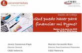 Jesús Casanova Payá CEEI Valencia - multimedia2.coev.commultimedia2.coev.com/pdfs/090615.pdf · •Aportación de capital en empresas que no coticen en bolsa, ni se dediquen a actividades