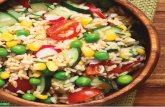 Ensalada de arroz integral con verduras - kenwoodworld.com kCook MULTI... · Coloca el Direct Prep en la posición 2 y ralla la zanahoria en un recipiente. Añade el resto de ingredientes