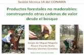 Productos forestales no maderables: construyendo ... - … 2016/1998972025... · Sesión técnica 14 del CONAMA Productos forestales no maderables: construyendo otras cadenas de valor