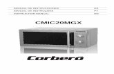 CMIC20MGX - Electrodomésticos Corberó · 2016-03-08 · raspadores metálicos para limpiar el cristal de la puerta del horno, ... Madera La madera se secará si se introduce en