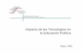 Impacto de las Tecnologías en la Educación Públicacec.itam.mx/sites/default/files/lorenaarchundiasep.pdf · 2016-01-20 · Impacto de las Tecnologías en la Educación Pública