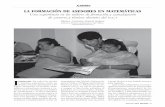 LA FORMACIÓN DE ASESORES EN MATEMÁTICASrepositoriodigital.academica.mx/.../21630/1/decisio4_saber12.pdf · problema no se ha resuelto satisfac-toriamente en América Latina. En