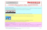 COMUNICACIÓN SEMANAL - fsc.ccoo.es · La CMT bajará las tarifas mayoristas de Telefónica Miércoles 28 de julio Telefónica de España: Comité Central de Seguridad y Salud