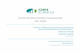Centro de Altos Estudios Universitarios OEI -CAEU CURSO ... · Favorecer el desarrollo de competencias gerenciales que permitan a los participantes gestionar y ... Introductorio .