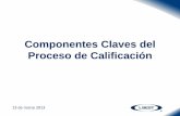 Componentes Claves del Proceso de Calificación · • Cuestionario Suplementario de Calificación ( SRQ) 7 ¿Como se Deriva la Calificación? • Las calificaciones se basan en medidas