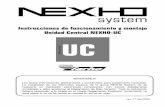 Instrucciones de funcionamiento y montaje Unidad Central ...ES111109).pdf · de la Unidad Central NEXHO-UC. En un arranque normal, al conectarse la alimentación, se iluminará el