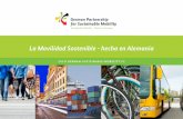 La Movilidad Sostenible - hecha en Alemania - Startseite · El intercambio internacional de ideas en los ... Las redes integradas de trenes interurbanos y de cercanías, así como