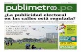 ¿La publicidad electoral en las calles está regulada? · Ayer, personal de la De-fensoría, el Jurado Nacio-nal de Elecciones (JNE), la ... Bruce (Peruanos por el Kambio), indicó