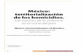 México: territorialización de los homicidios. - inegi.org.mx · de los homicidios. Las ... explica y describe el desenvolvimiento espacial de las relaciones sociales que ... una