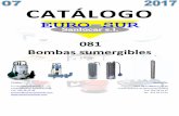 CATÁLOGO - eurosursanlucar.com 081_1.pdf · Protección termoamperimetrica incorporada y condensador permanente en la versión monofásica. Para la protección del motor trifásico