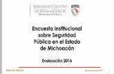 Diapositiva 1sesesp.michoacan.gob.mx/wp-content/uploads/2017/04/ENCUESTA... · o Los métodos de identificación de personal con el que cuentan principalmente es la CUIP ... huellas