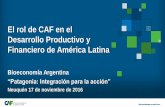 El rol de CAF en el Desarrollo Productivo y Financiero de ... · las formas de capital productiva Inserción internacional inteligente Calidad institucional ... en Ecuador La estrategia