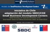 Iniciativa de Chile adaptación del modelo SBDC/CDE …agendaproductividad.cl/wp-content/uploads/sites/22/2014/10/Prese… · • Chile asocia con la Red de Pequeñas Empresas de