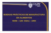 4. Buenas Practicas de Manufactura [Modo de compatibilidad]sgpwe.izt.uam.mx/files/users/uami/acym/04-04--buenas-practicas-de... · NOM – 120- SSA1 - 1994 . INTRODUCCIÓN La aplicación