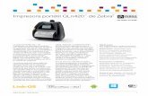 Impresora portátil QLn420 de Zebra · impresoras de etiquetas portátiles ... de inventario, trabajo en curso, ... un centro de reparación. • La capacidad de poder administrar