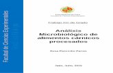 Análisis Microbiológico de alimentos cárnicos procesadostauja.ujaen.es/bitstream/10953.1/2559/1/TFG_Pancorbo Parras, Rosa.pdf · Los microorganismos alterantes crecen rápidamente