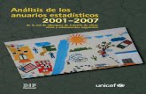 Análisis de los anuarios estadísticos 2001-2007 - unicef.org · nar información sobre la escolaridad y el lugar de origen de los niños. ... Daniel Cruz Morales, sin ... en la