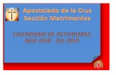 Apostolado de la Cruz - adcmatrimoniosmty.orgadcmatrimoniosmty.org/wp-content/uploads/2018/09/Calendario-AdC-SM... · Sección Matrimonios 2018 - 2019 ... Reunión para Tesoreros