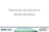 Prevención de lesiones en ámbito Mecánico - amf.org.mx · tarea que estoy realizando ... 1-3 años 3-5 años 5-10 años > 10 años Experiencia Análisis del problema P Divide y