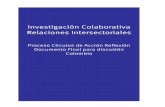 Investigación Colaborativa Relaciones Intersectoriales · participantes como metodología para poder realizar, de manera colaborativa, la indagación sobre cómo se expresan en la