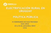 ELECTRIFICACIÓN RURAL EN URUGUAY POLÍTICA PÚBLICA Albornoz... · Uruguay tiene elevado grado de electrificación: entorno del 99% ... Finalidad de promover el 100% de electrificación
