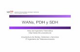 WANs, PDH y SDH - Área de Ingeniería Telemática - UPNA · WANs, PDH y SDH Area de Ingeniería Telemática ... • PDH para el transporte de voz digital multiplexada • Velocidades