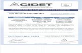 · De acuerdo con el Reglamento Técnico Instalaciones Eléctricas RETIE El CIDET certifica que el producto: ... Calibres 12 AWG al 2000 kcmil Termo lásticos PE, TPE 0 Termoestable