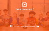 PDF GESTA Comunicación · para colaborar en la construcción de organizaciones eficientes, competitivas, ... Diseño de Newsletters Diseño de cartelería ... PDF GESTA Comunicación