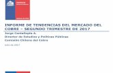 INFORME DE TENDENCIAS DEL MERCADO DEL COBRE … 2017.pdf · PROYECCIÓN OFERTA MUNDIAL DE COBRE MINA 2017-2018 10. BALANCE MUNDIAL DE COBRE REFINADO 2017-2018 11. PROYECCIÓN PRECIO