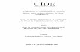 UNIVERSIDAD INTERNACIONAL DEL ECUADOR FACULTAD DE …repositorio.uide.edu.ec/bitstream/37000/2361/1/T-UIDE-0006.pdf · Tabla 25. TIR ... los usuarios se sienten inconformes cuando