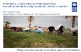 Principios Claves para la Programación y Planificación de ... · Programa de Naciones Unidas para el Desarrollo Principios Claves para la Programación y Planificación de la Adaptación