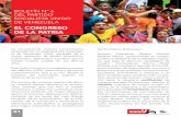 EL CONGRESO DE LA PATRIA - psuv.org.ve · nuar construyendo una sociedad donde reine la ... sociales y progresistas de la ... nazan a la Revolución Bolivariana. Así como lo dice