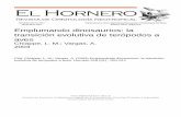 Emplumando dinosaurios: la transición evolutiva de ...digital.bl.fcen.uba.ar/download/hornero/hornero_v018_n01_p001.pdf · 2 CHIAPPE Y VARGAS Hornero 18(1) La historia de este fascinante