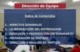 Índice de Contenidos 1.- ASPECTOS GENERALES 2.- LA ... · Dirección de Equipo- Jordi Ribera Trayecto entre dos puntos que indica ORIENTACIÓN