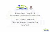 Parashat Vayikrá - shalomhaverim.org · primera de las 613 mitzvot: la santificación de la luna. ... debería estar en orden! (¿Todavía estás en pánico?) • Es interesante