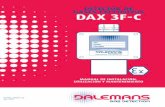 Détecteur DAX 3F-C - dalemans.com · de componentes, no olvide cortar la alimentación y despejar la zona peligrosa. Aplicación El detector de gas DAX 3F-C está destinado a uso