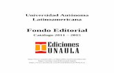 Fondo Editorial¡logo Ediciones Unaula... · Medellín que impulsan la Colección Bicentenario, un proyecto de memoria ... Año de publicación: 2012 El libro reúne los ... El libro