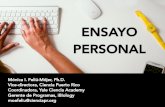 ENSAYO PERSONAL - Ciencia Puerto Rico | Welcome to … · 2017-07-19 · • Mostrar que sabes seguir instrucciones • Mostrar que eres un buen fit • Mostrar qué puedes comunicarte