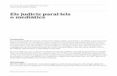 Els judicis paral·lels o mediàtics - vedrunacatalunya.cat · — REdACCIó dE LA LEy. Esquemas procesales civiles, penales y concursales adaptados a la reforma de la Nueva oficina