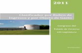 Clasificador por Rubro de Ingresos y por Objeto de Gasto - COG_FINAL.pdf · contempla la modernización de los procesos en la preparación del presupuesto y ... derivadas de la ...